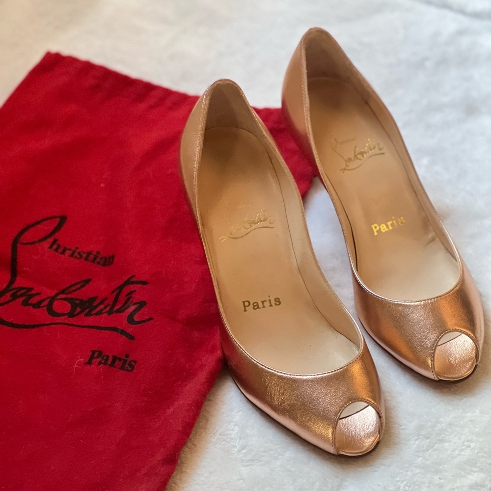 Christian Louboutin Metallic Pumps